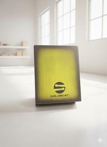 SOLOBEAT Cube audio portable sans fil en bois moderne avec LED avant, fabriqué à la main, haut-parleur de cajon - Product Image 3