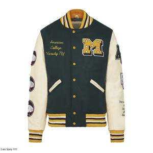 เสื้อแจ็คเก็ตสำหรับผู้ชาย เสื้อแจ็คเก็ตวาร์ซิตี้ เสื้อแจ็คเก็ตทีมบูลส์ เสื้อแจ็คเก็ตชิคาโก เสื้อแจ็คเก็ตคุณภาพสูง เสื้อแจ็คเก็ตผู้ชายแบบมีซิปด้านหน้า รุ่นไอเซนฮาวร์ แบบมีฉนวน - Product Image 1