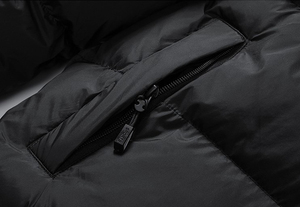 Chaqueta de Lona Acolchada para Hombre, de Alta Calidad, Informal, para Invierno, Ligera, Resistente al Viento, Impermeable, Reversible, con Logotipo Frontal - Product Image 5