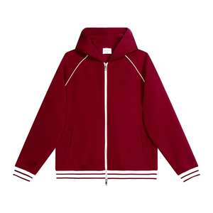 Logo personnalisé de haute qualité 380gsm épais polaire lourde à manches longues vierge surdimensionné uni Streetwear hommes sweats à capuche et sweat-shirts - Product Image 5