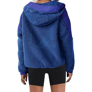 เสื้อสเวตเชิ้ตผู้หญิงคุณภาพสูงบุขนเชอร์ปา สวมใส่สบายสำหรับฤดูหนาว พร้อมโลโก้สั่งทำด้านหน้า ราคาขายส่ง - Product Image 5