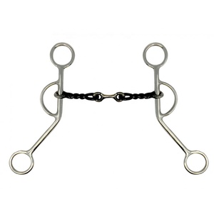 Tapis de selle en mousse Bit de fer doux en acier inoxydable durable avec bouche en os de chien Bits occidentaux Bits de fil Produits pour chevaux - Product Image 1