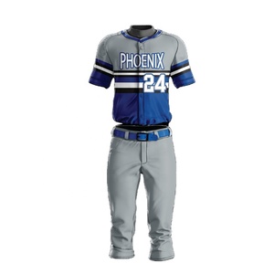 Los mejores uniformes de béisbol y sóftbol personalizados de poliéster 100% para hombres, recién llegados, diseño de ropa deportiva, impresión por sublimación transpirable - Product Image 1