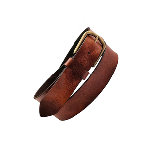 เข็มขัดหนังแท้สำหรับผู้ชาย แบรนด์สั่งทำพิเศษ หัวเข็มขัดโลหะทองเหลืองรูปหัวกะโหลก ทนทาน น้ำหนักเบา - Product Image 1