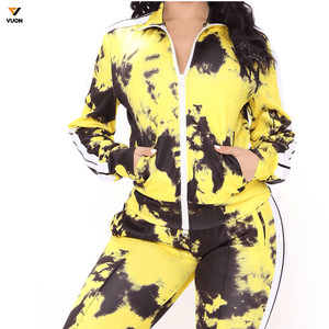 Oem Allover impresión de alta calidad de gran tamaño chándal con cremallera con capucha de moda de algodón de lana de color sólido de las mujeres con cremallera sudaderas con capucha - Product Image 3