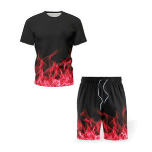 Ensemble d'uniformes de football américain pour jeunes garçons 7v7 Maillots de compression sublimés 7-on-7 Tops à manches courtes Shorts Techniques imprimées - Product Image 2