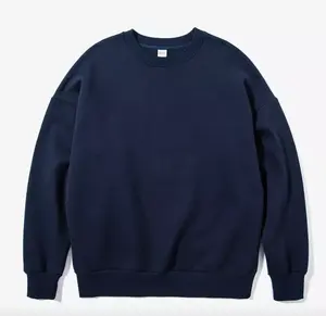 Sudadera con Capucha Extra Grande para Hombre, de Algodón Grueso, con Cuello Redondo, Logotipo Bordado Personalizado, Diseño Sólido, Impresión Digital de Invierno - Product Image 1