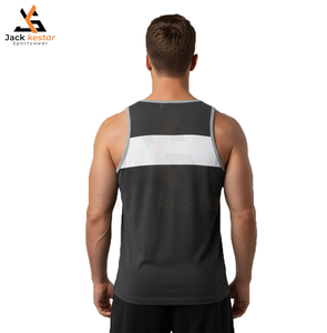 Meilleurs débardeurs de compression décontractés pour hommes 100% coton personnalisables à bas prix fabriqués en usine de bonne qualité nouveau style fitness sport gym - Product Image 6