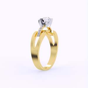 Bague en diamant torsadé céleste diamant taille ovale cultivé en laboratoire 3 carats 18K 14K bijoux en or véritable bague de fiançailles pour femme homme - Product Image 6