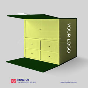 Caja de regalo de papel magnético plegable OEM personalizable más popular marca Popular para joyería uso Industrial hecho materiales reciclados - Product Image 2