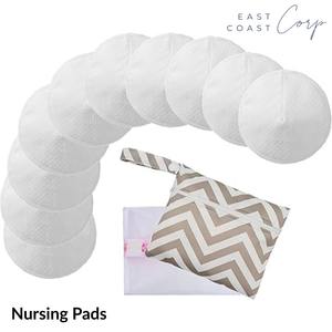 Discos Absorbentes de Lactancia Reutilizables Ultra Suaves, Hipoalergénicos, con Clip de Lactancia, Brazalete y Bolsa de Lavandería Lavable para Maternidad - Product Image 2