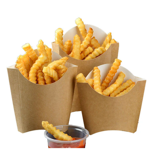Caja de Papel para Papas Fritas, Caja de Papel Kraft para Envasar Alimentos, Contenedor para Comida Rápida para Llevar - Product Image 5