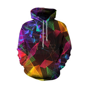 เสื้อฮู้ดสำหรับผู้ชายผ้าฝ้ายโพลีเอสเตอร์มีฮู้ดเสื้อแนวสตรีท - Product Image 1