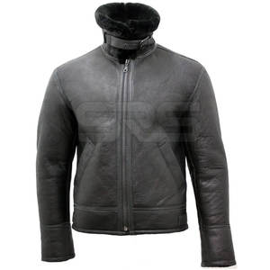 Chaqueta de piel de oveja de diseño personalizado, chaqueta de invierno de color sólido para hombre, ropa de calle, gran oferta, chaqueta de piel de oveja para hombre - Product Image 2