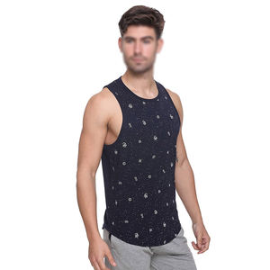 Camiseta sin mangas personalizada para hombre, cómoda camiseta de gimnasio de punto transpirable, talla grande, recién llegada para Fitness - Product Image 4