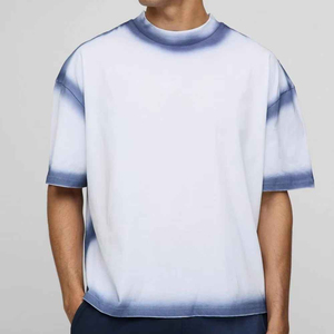 T-shirt surdimensionné Boxy à coutures délavées pour homme 100% coton - Product Image 4