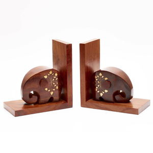 Diseño moderno de madera hecho a mano extremos de libros MESA DE CALIDAD tenedor de libros decorativo con el mejor soporte - Product Image 1