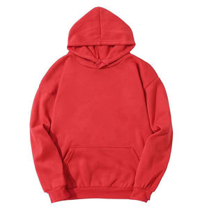 Wholesale 280gsm 100% Cotton Winter <b>Hoodie</b> Knitted Weight Unisex <b>Pink</b> Drawstring <b>Hoodie</b> Ready Stock Bulk Men's Fleece <b>Hoodie</b> - Product Image 3