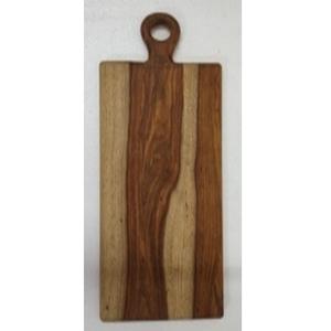 เขียงแอปเปิ้ลทำมือ รูปทรงสี่เหลี่ยมผืนผ้า ทำจากไม้ พร้อมตัวเลือกการแขวนด้วยเชือกธรรมชาติ สามารถปรับแต่งได้ สำหรับใช้ในบ้าน โรงแรม ร้านอาหาร - Product Image 2