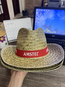 Natural Grass Straw Sombrero <b>Hat</b> Handmade Woven <b>Sun</b> <b>Hat</b> for Beach Travel Party Outdoor - Product Image 3