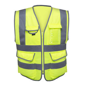 Chaleco de Seguridad Reflectante Transpirable de Alta Visibilidad, Precio al por Mayor, 100% Poliéster, Personalizable - Product Image 4