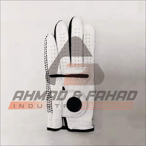 Gants de golf personnalisés de haute qualité en cuir blanc Cabretta pour adultes coussin de tranche de qualité supérieure respirant grande flexibilité de sensation pour - Product Image 2