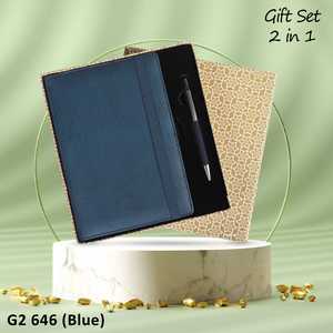 Ensemble de cadeaux d'affaires de bureau en cuir 4-en-1 fait à la main comprenant un porte-clés pour l'agenda et un stylo pour un usage professionnel Article promotionnel - Product Image 6