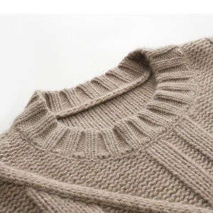 Suéter Casual de Invierno para Mujer de Lana/Algodón de Alta Calidad - Colores Personalizables, Tejido Transpirable - Product Image 5