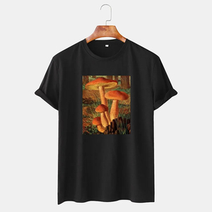 Camiseta informal de microfibra para hombre, 100% de algodón, ligera, de manga corta, cuello redondo, estampado, verano, Fitness, moda Hip Hop - Product Image 2