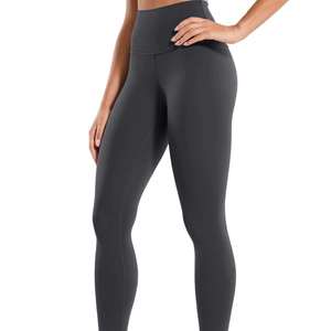 Leggings de yoga à taille élastique pour femmes, leggings noirs au design unique pour la salle de sport et les activités de plein air, extensibles, respirants et personnalisables. - Product Image 1