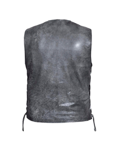 Gilet en cuir véritable pour homme, luxe, dernière collection hiver 2026, en peau de mouton, très demandé, sans manches, respirant, longueur courte, 100% cuir véritable - Product Image 1