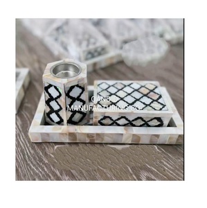 Acheter Cadeaux de produits naturels Encens Bakhoor Brûleur Madkhan set de 3 pcs Plateau avec boîte Mubkhara - Product Image 3