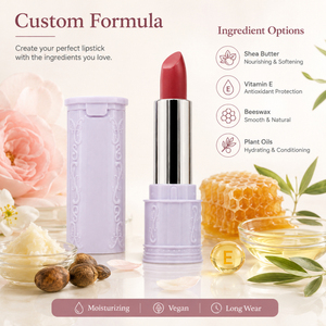 Rossetto <span class=keywords><strong>Vintage</strong></span> con Etichetta Privata, Logo Personalizzato, Tubo con Apertura a Pulsante, Finitura Opaca Vellutata, Lunga Durata, Vegano, OEM Makeup - Product Image 5