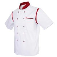 Kivotech Personnalisé Hommes Femmes Executive Chef Veste Tops Blanc Rouge Air Mesh Manches Courtes Restaurant Cook Manteau