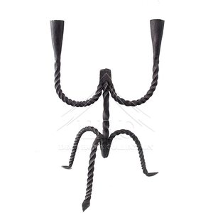 Portavelas de hierro de estilo vintage con material duradero y detalles artesanales perfectos para bodas y decoraciones para el hogar - Product Image 2