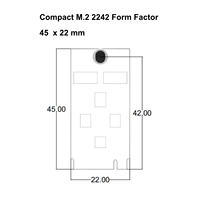 Module d'extension EM03 M.2 B-Key vers double RS485, interface de communication industrielle pour système embarqué
