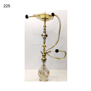 Cachimba de latón martillado de lujo al por mayor | Shisha egipcia tradicional con acabado de espejo - Product Image 4