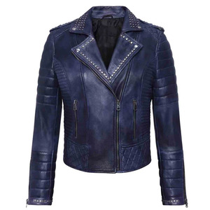 Chaqueta de cuero genuino de primera calidad con diseño elegante Costura duradera Ajuste cómodo. Para ropa informal o formal Talla XS - Product Image 1