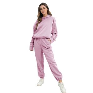 Custom Logo Stacked Sets Sweat Suits Unisex Two-Piece Autumn <b>Flare</b> Pants Cropped Hoodies Tracksuits Heavyweight Breathable - Product Image 4