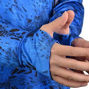 Sweat à capuche de pêche à manches longues pour homme, respirant, en spandex/polyester, UPF 50, pour usage en extérieur - Product Image 5