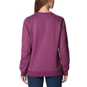 Vêtements pour femmes grande taille avec logo personnalisé brodé design respirant sweatshirts à capuche col rond 360g - Product Image 2