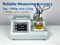Analyseur d'humidité numérique coulométrique Karl Fischer, testeur d'eau, affichage de la courbe d'électrolyse, haute précision 0,1 µg 0-100 mg, garantie 1 an