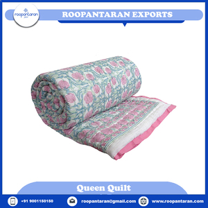 Latest Stylished Custom <b>Blanket</b> Indian Manufacturer Hand Block Printed Soft Cotton Voile Dohar Queen Size for Bulk Supply - Product Image 2