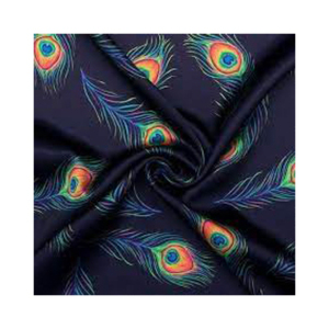 KVR Dập Nổi Kim Loại Bạc Sọc Hoa In Ấn Mô Hình Trừu Tượng Kỹ Thuật Số In Vải - Product Image 5