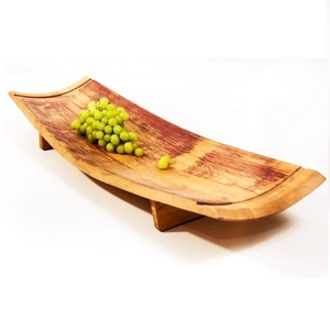 Mesa de diseño de fabricante al por mayor, proveedor de plato de madera de acacia, plato de madera de mesa ovalado para servir - Product Image 2