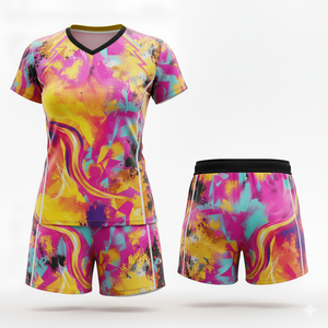 Ensemble d'uniformes de volley-ball personnalisés | Vêtements de sport respirants à séchage rapide | Kit d'entraînement d'équipe avec impression de logo personnalisée - Product Image 6