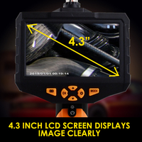 Usine OEM couleur 4.3 pouces moniteur LCD endoscope inspection vidéo 5M câble avec 16GB carte SD endoscope industriel automobile