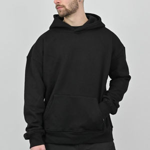 Vêtements de rue d'hiver de haute qualité, surdimensionnés, vente en gros, vêtements de mode, sweats à capuche pour hommes, pull personnalisé, imperméable, respirant, en coton - Product Image 1