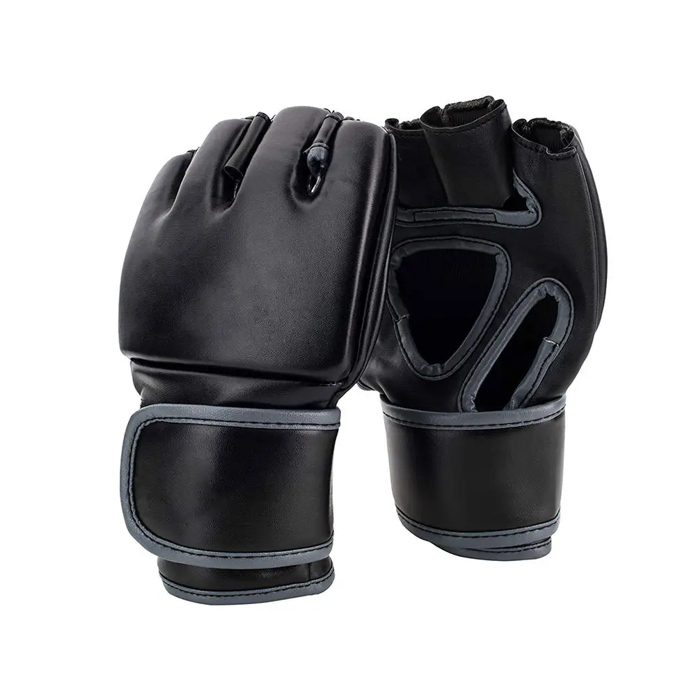 Găng Tay Đấm Bốc MMA Fingerless Logo Tùy Chỉnh Chiến Đấu Giá Rẻ Thoải Mái Kickboxing Chuyên Nghiệp Thái Găng Tay Đấm Bốc