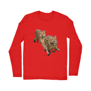 T-shirt classique à manches longues Cheetah Brothers, 220 grammes, T-shirt de fitness avec motif imprimé, numéro de modèle imprimé sur les T-shirts - Product Image 5